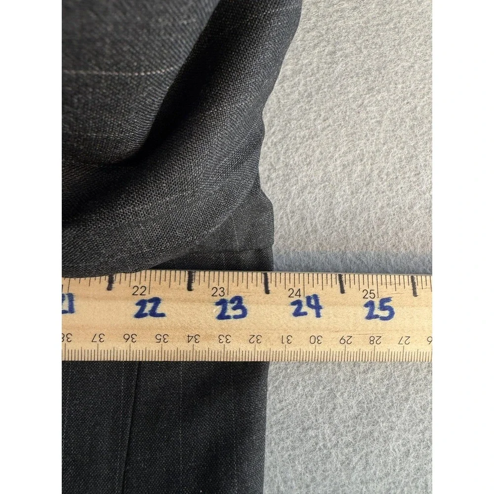 Stafford Suit Mens 48L 44x34 Gray Wool Pinstripe 2 Piece Jacket‎ Pants Classic